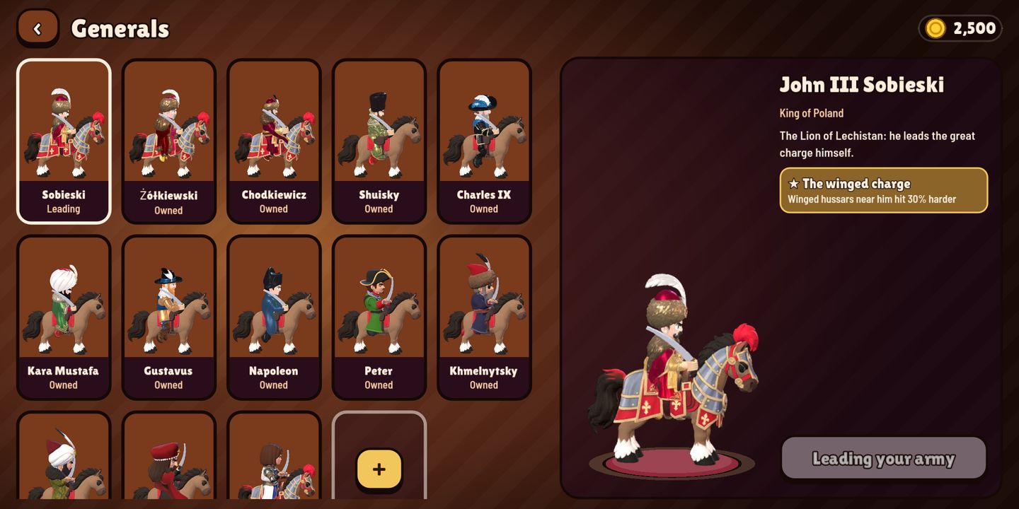The generals screen with John III Sobieski