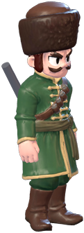 A Muscovite strelets with musket